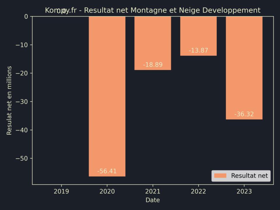 Montagne et Neige Developpement Resultat Net 2023